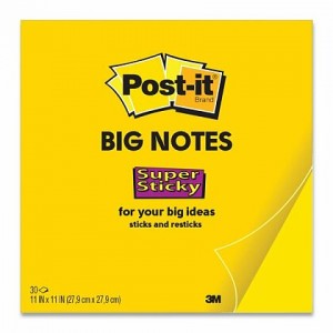 3M Post-it Big Notes - silne lepiace veľké bločky - 279 x 279 mm